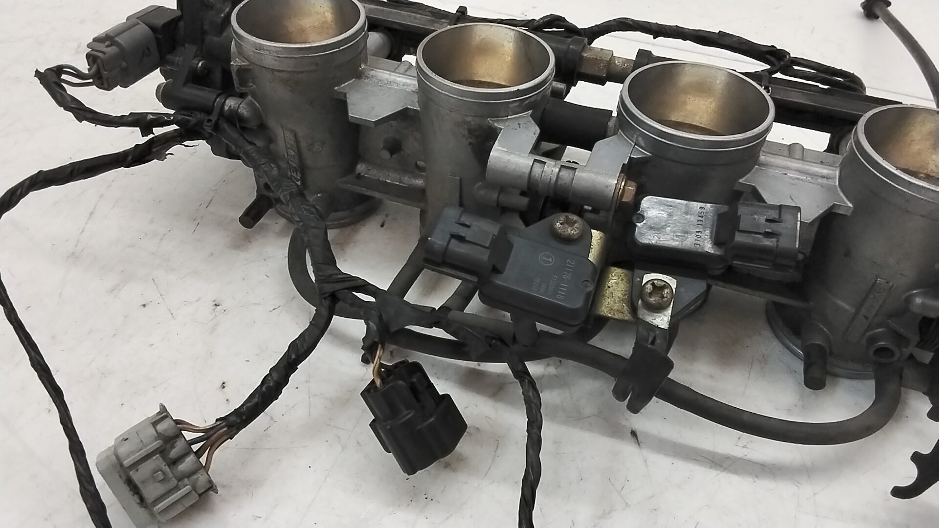 Kawasaki zx 6r 03 04 corpo farfallato completo