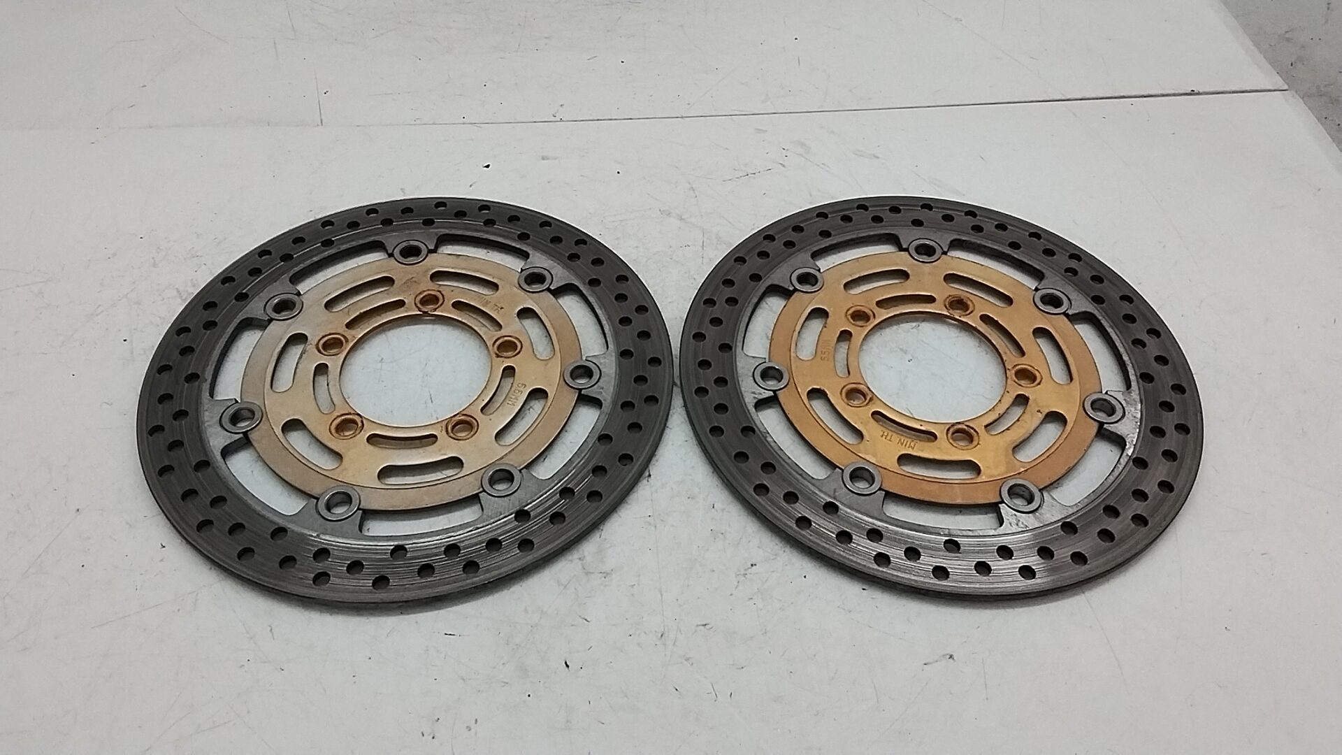 Kawasaki zx 6r 03 04 dischi freno anteriori