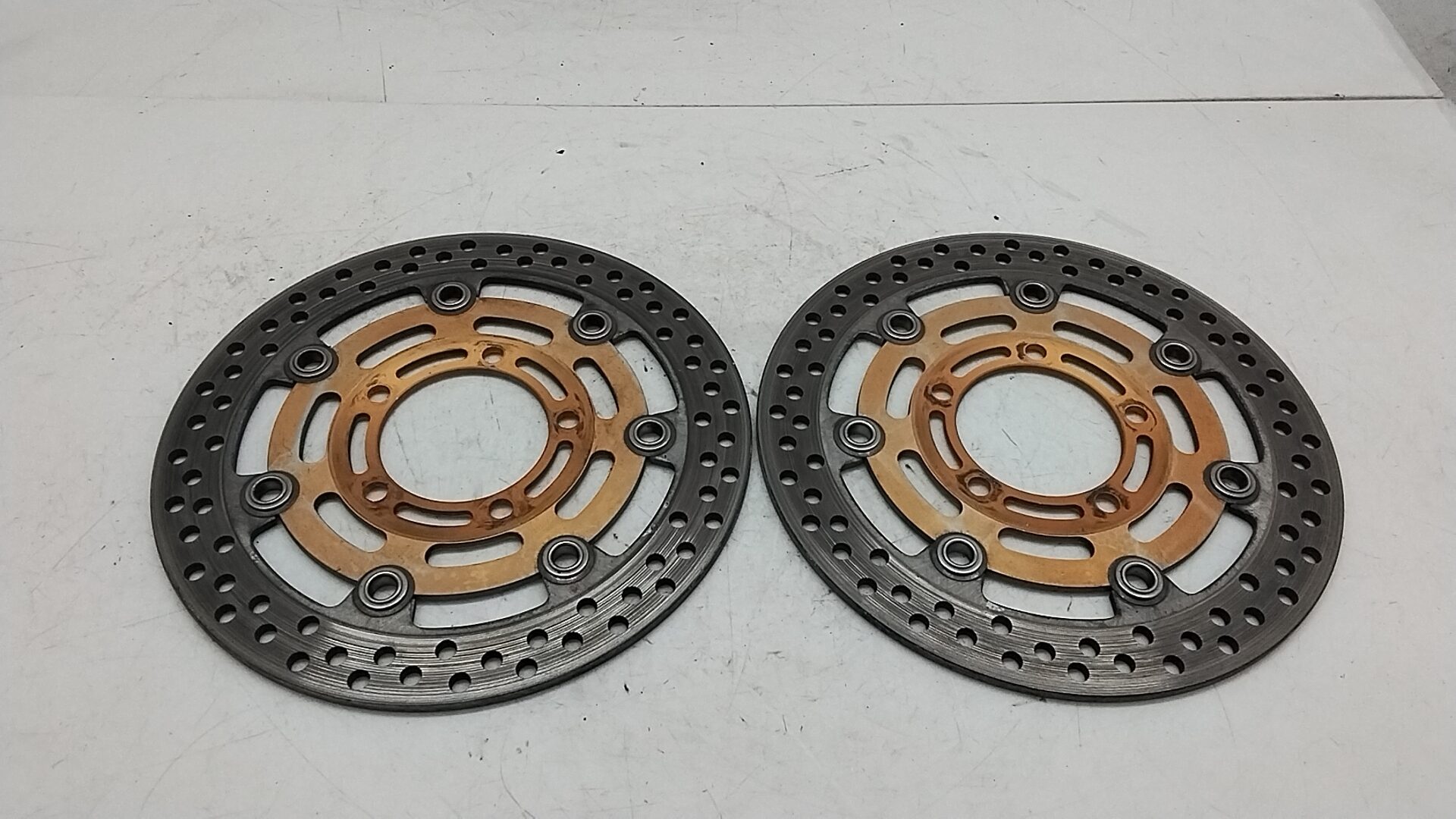 Kawasaki zx 6r 03 04 dischi freno anteriori