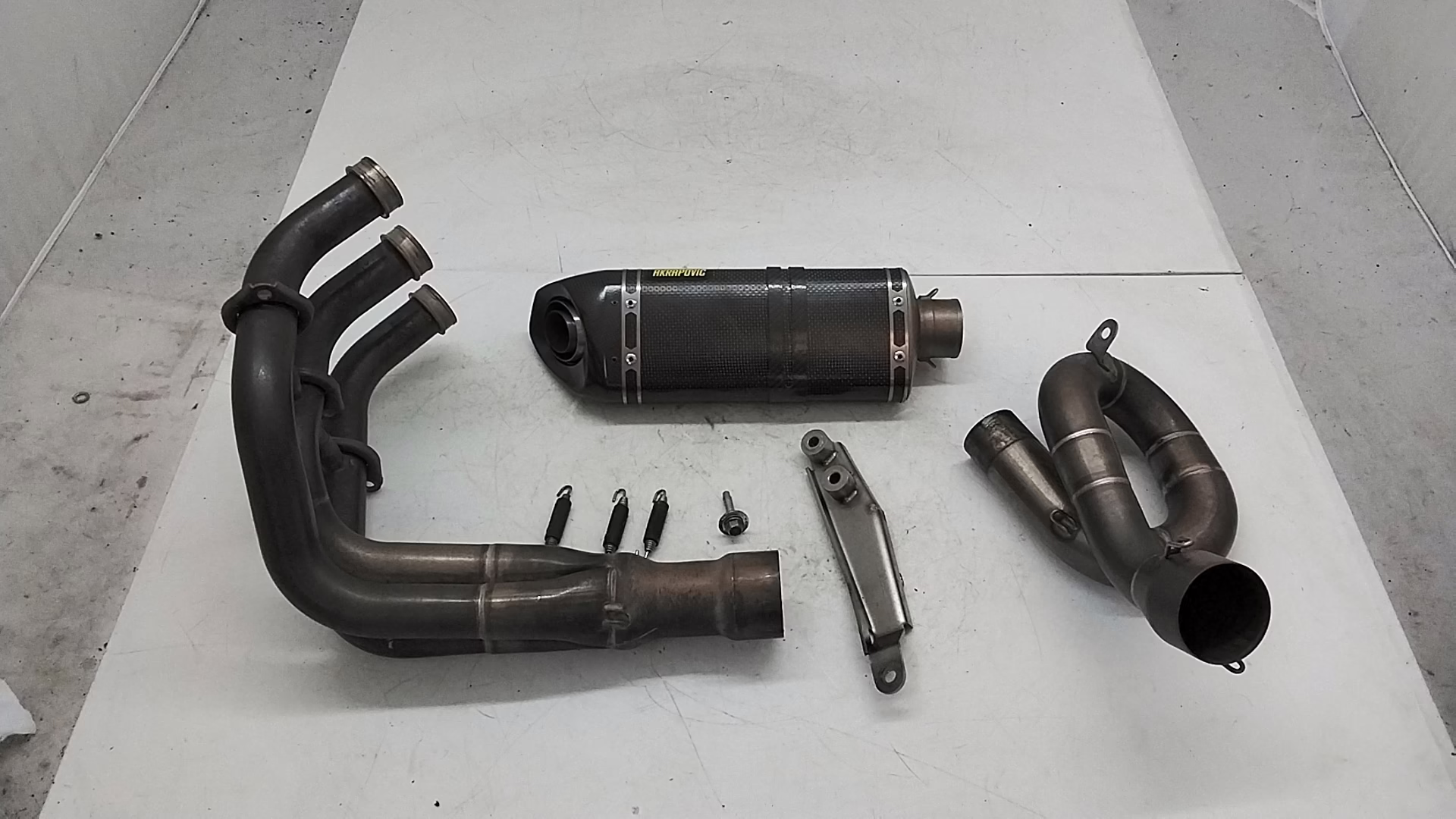 Yamaha mt-09 14 17 Scarico terminale marmitta akrapovic completo