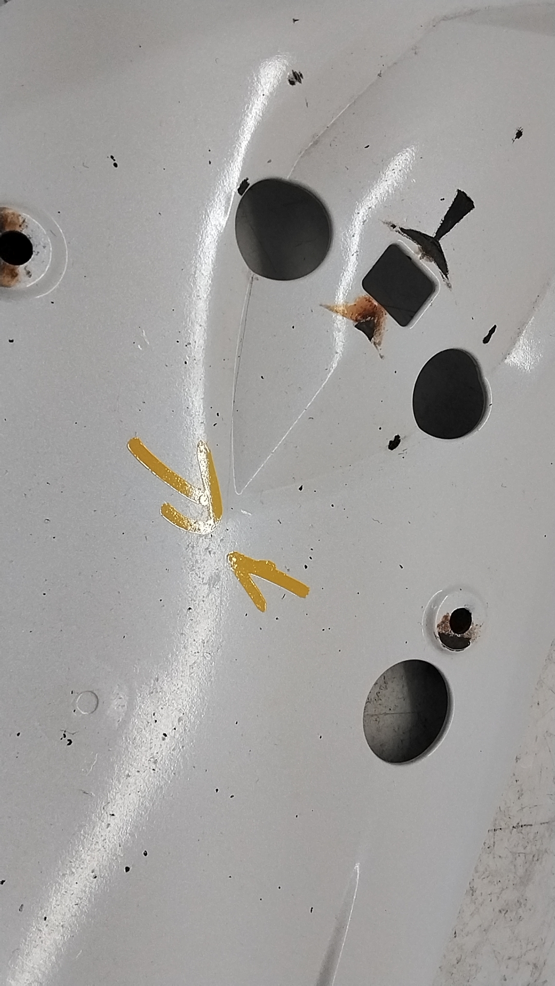 Kawasaki z 1000 07 09 carena posteriore sottocodone da riparare 360400079