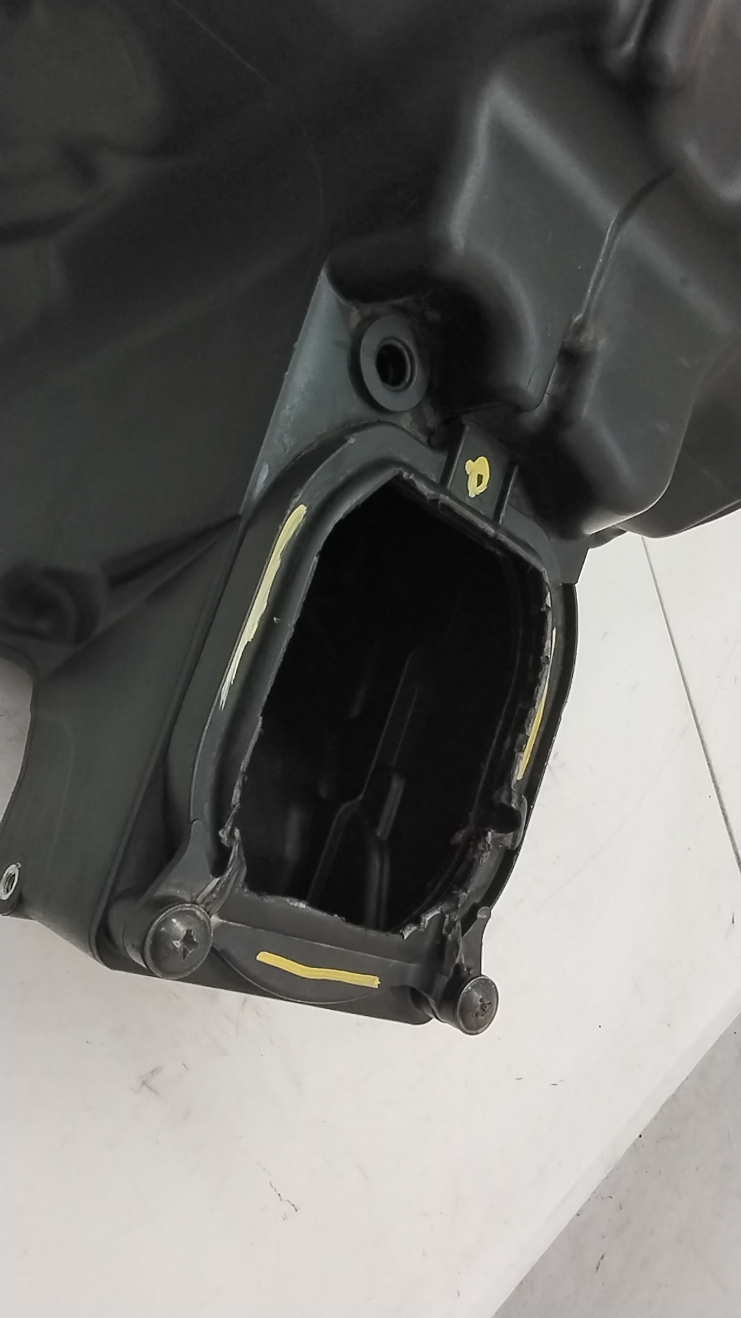 Kawasaki z 1000 07 09 airbox coperchio filtro modificato