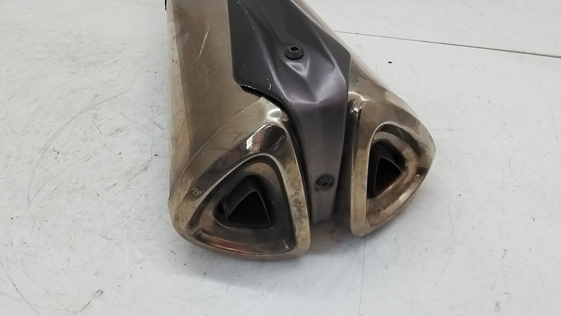 Kawasaki z 1000 07 09 scarico terminale marmitta originale sinistro